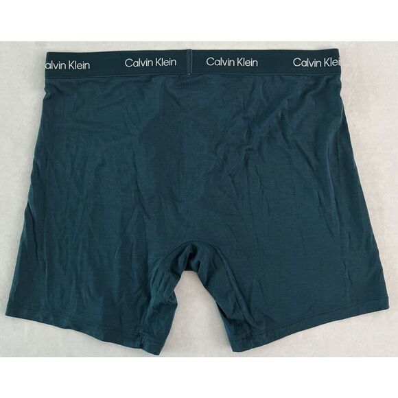 Calvin Klein NB2987 Men’s Sz Large Dark Green Ultra-Soft Modern Boxer Brief - Picture 2 of 4